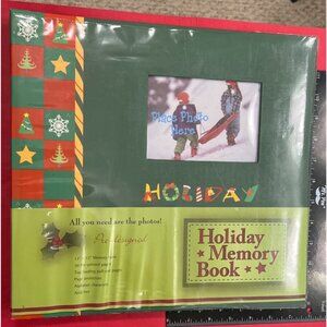 Holiday Memory Book With 20 Pre-Designed Pages & Alphabet Stickers By Isabelle
